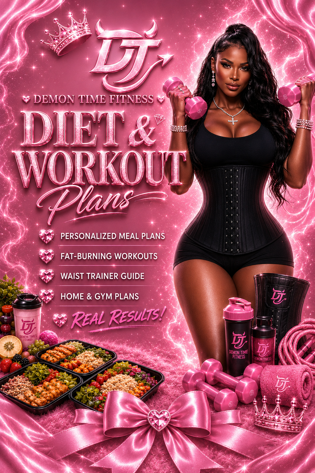 Demon Time Fitness customized diet and workout plans